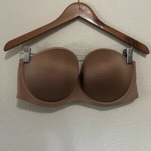Thirdlove 24/7 classic Strapless Bra 34E Tan Nude Seamless Underwire Essential